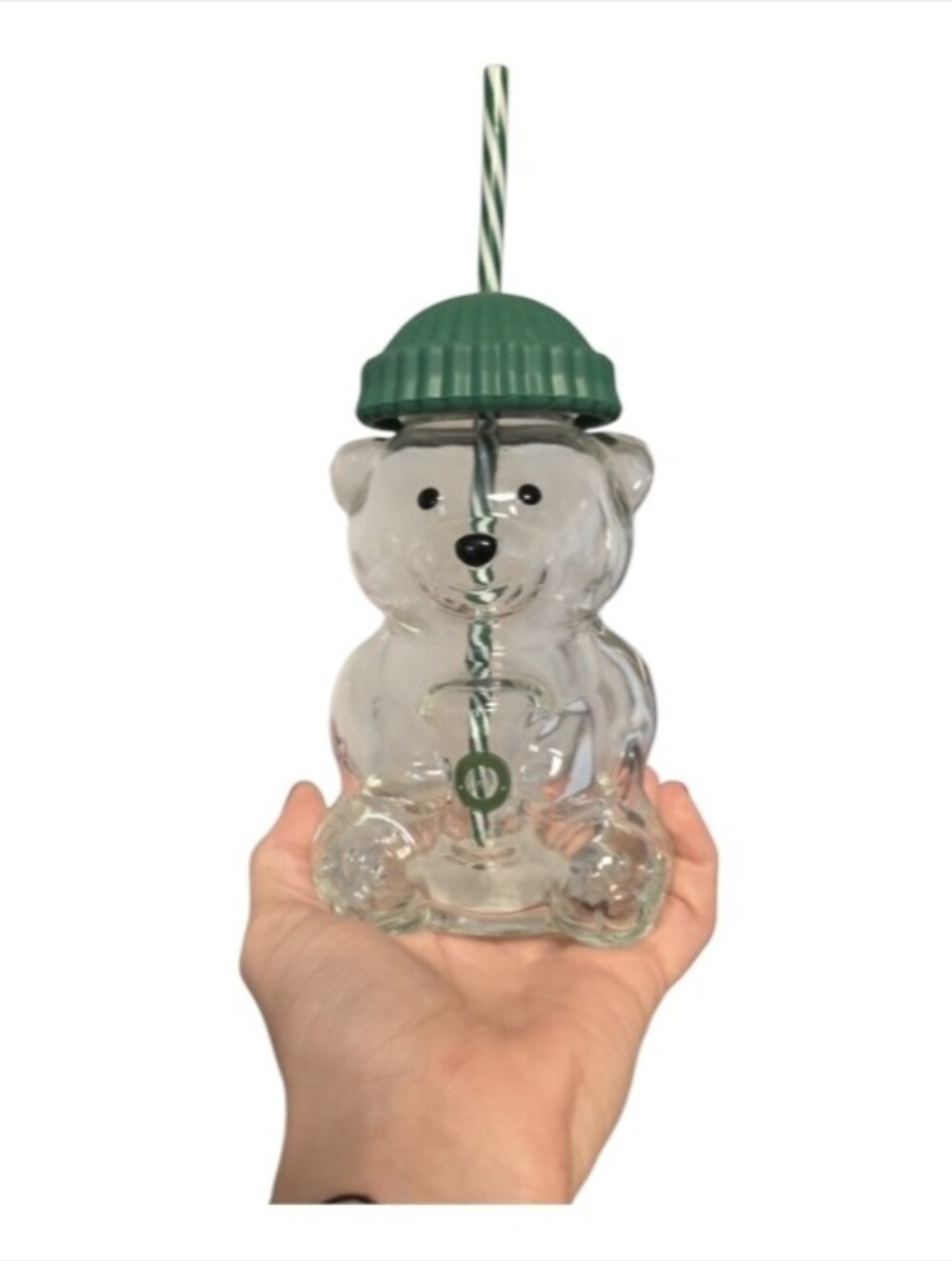 Bear With Green Hat Just Like Starbucks Bear Brand New